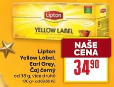Yellow Label, Earl Grey, Čaj černý