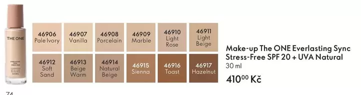 The ONE Everlasting Sync Stress-Free SPF 20 + UVA Natural