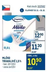 MLÉKO TRVANLIVÉ 1,5%