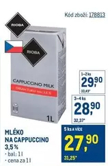 MLÉKO NA CAPPUCCINO