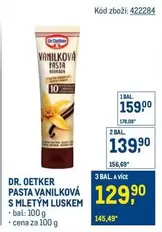 PASTA VANILKOVÁ S MLETÝM LUSKEM