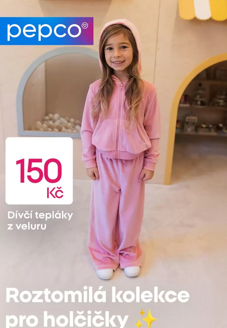 Dívčí tepláky z veluru