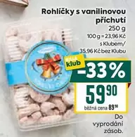 Rohlíčky s vanilinovou příchutí