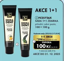 White - SADA 1+1 ZDARMA přírodní zubní pasta