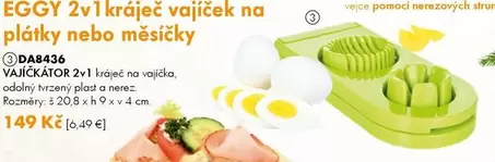 EGGY 2v1 kráječ vajíček na plátky nebo měsíčky