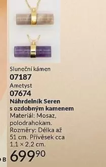 Náhrdelník Seren s ozdobným kamenem