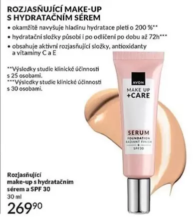 Up - ROZJASŇUJÍCÍ MAKE-UP S HYDRATAČNÍM SÉREM
