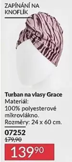 Turban na vlasy Grace
