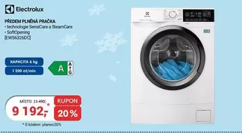 Electrolux - PŘEDEM PLNENÁ PRAČKA EWS63260C