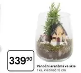 Vánoční aranžmá ve skle