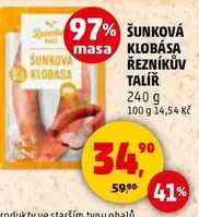 ŠUNKOVÁ KLOBÁSA ŘEZNÍKŮV TALÍŘ