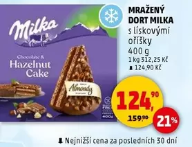 DORT MILKA s lískovými oříšky