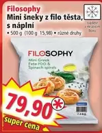 Super - Mini šneky z filo těsta, s náplní