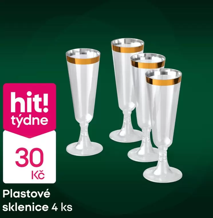 Plastové sklenice 4 ks