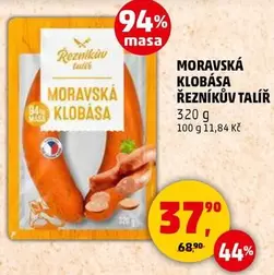 MORAVSKÁ KLOBÁSA ŘEZNÍKŮV TALÍŘ