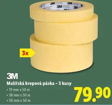 Malířská krepová páska - 3 kusy