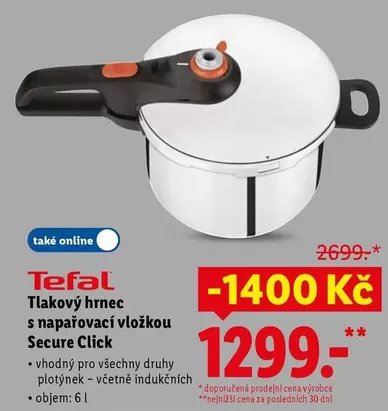 Tlakový hrnec s napařovací vložkou Secure Click
