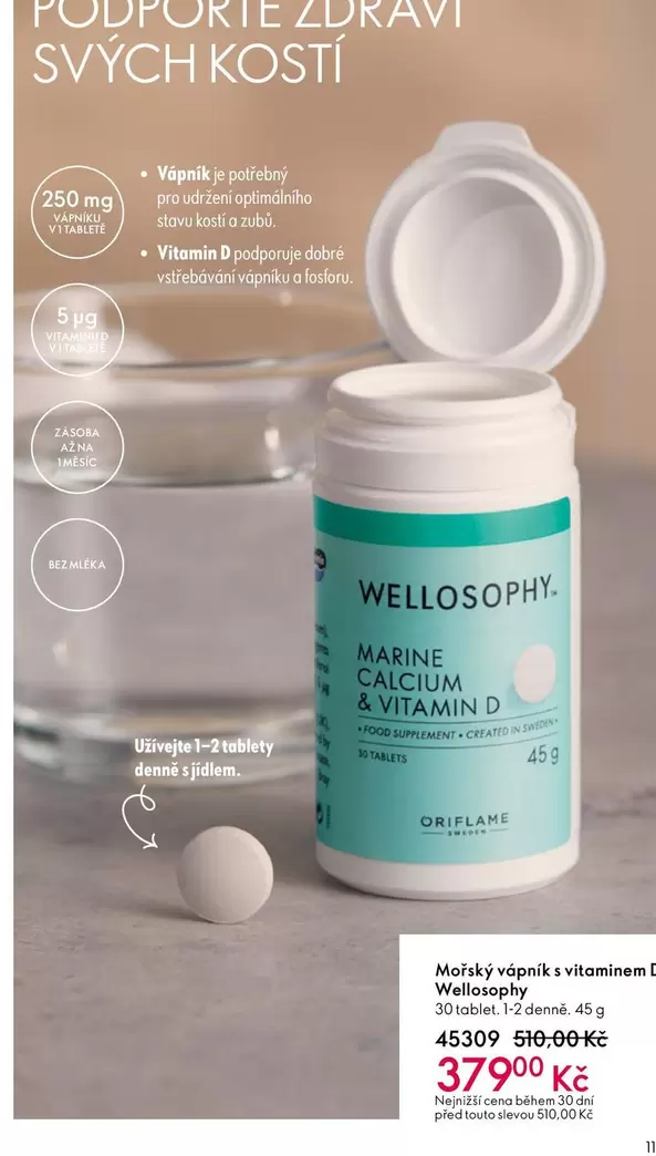 Mořský vápník s vitamínem D