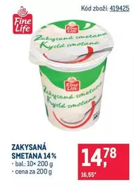 ZAKYSANÁ SMETANA 14%