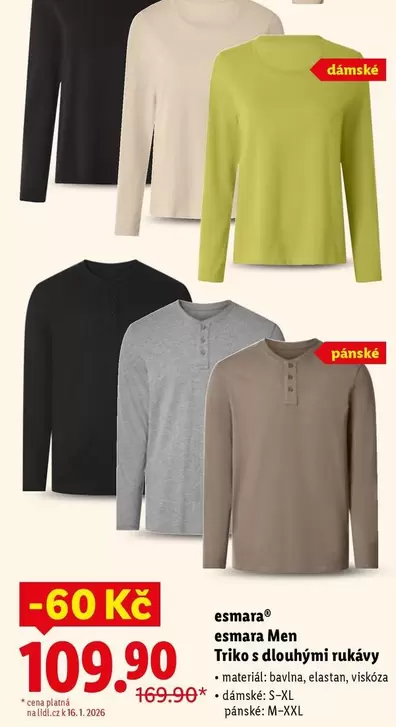 Triko s dlouhými rukávy