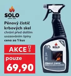 Pěnový čistič krbových skel