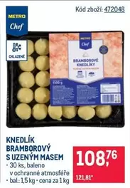 KNEDLİK BRAMBOROVÝ S UZENÝM MASEM