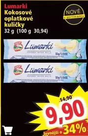 Kokosové oplatkové kuličky