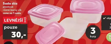 Sada dóz plastová