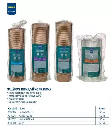 SALÁTOVÉ MISKY, VÍČKO NA MISKY