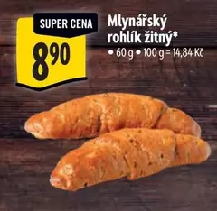 Super - Mlynářský rohlík žitný*
