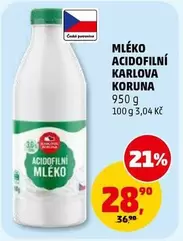 MLÉKO ACIDOFILNÍ KARLOVA KORUNA