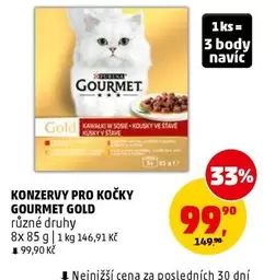 KONZERVY PRO KOČKY GOURMET GOLD