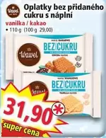 Super - Oplatky bez přidaného cukru s náplní