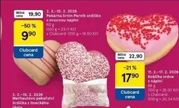 Pekárna Srnin Pernik srdičko s ovocnou nápini