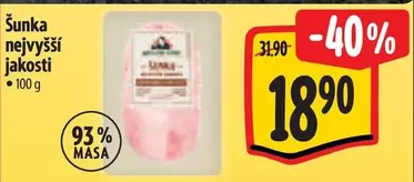 Šunka nejvyšší jakosti