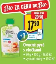 Ovocné pyré s vločkami