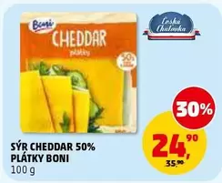 SÝR CHEDDAR 50% PLÁTKY