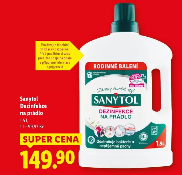 Super - Dezinfekce na prádlo