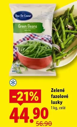 Zelené fazolové lusky