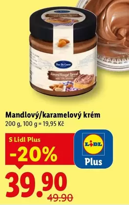 Plus - Mandlový/karamelový krém