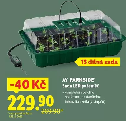 Sada LED pařenišť