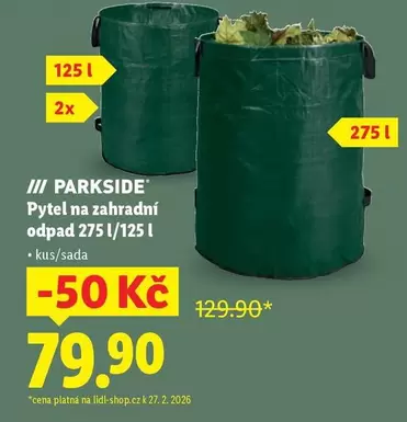 Pytel na zahradní odpad 275 l/125 l