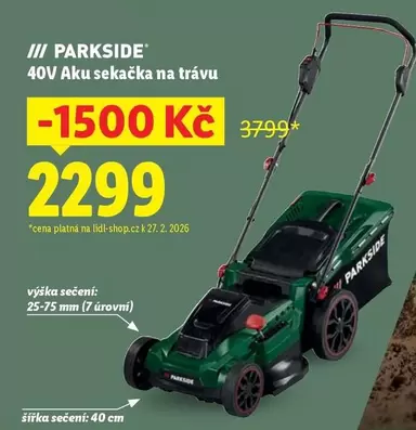 40V Aku sekačka na trávu