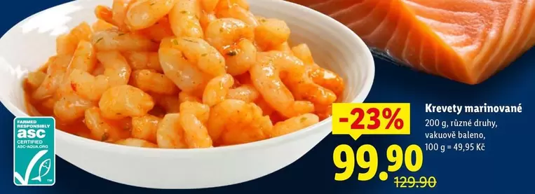 Krevety marinované