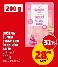 DUŠENÁ ŠUNKA STANDARD ŘEZNÍKŮV TALÍŘ
