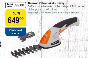 Zahradní aku nůžky