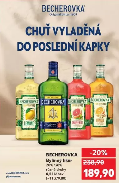 Becherovka - Bylinný likér