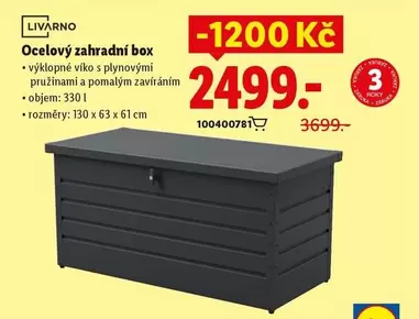 Ocelový zahradní box