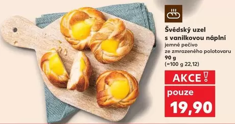 Švédský uzel s vanilkovou náplní