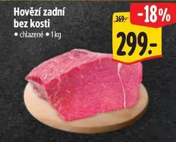 Hovězí zadní bez kosti